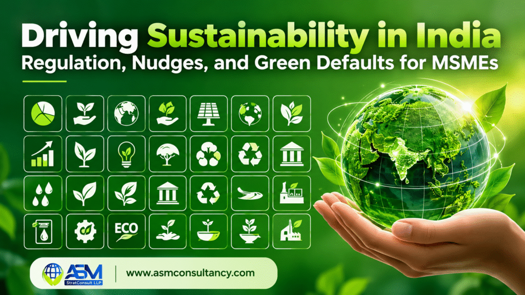 Driving Sustainability in India: Regulation, Nudges, and Green Defaults for MSMEs