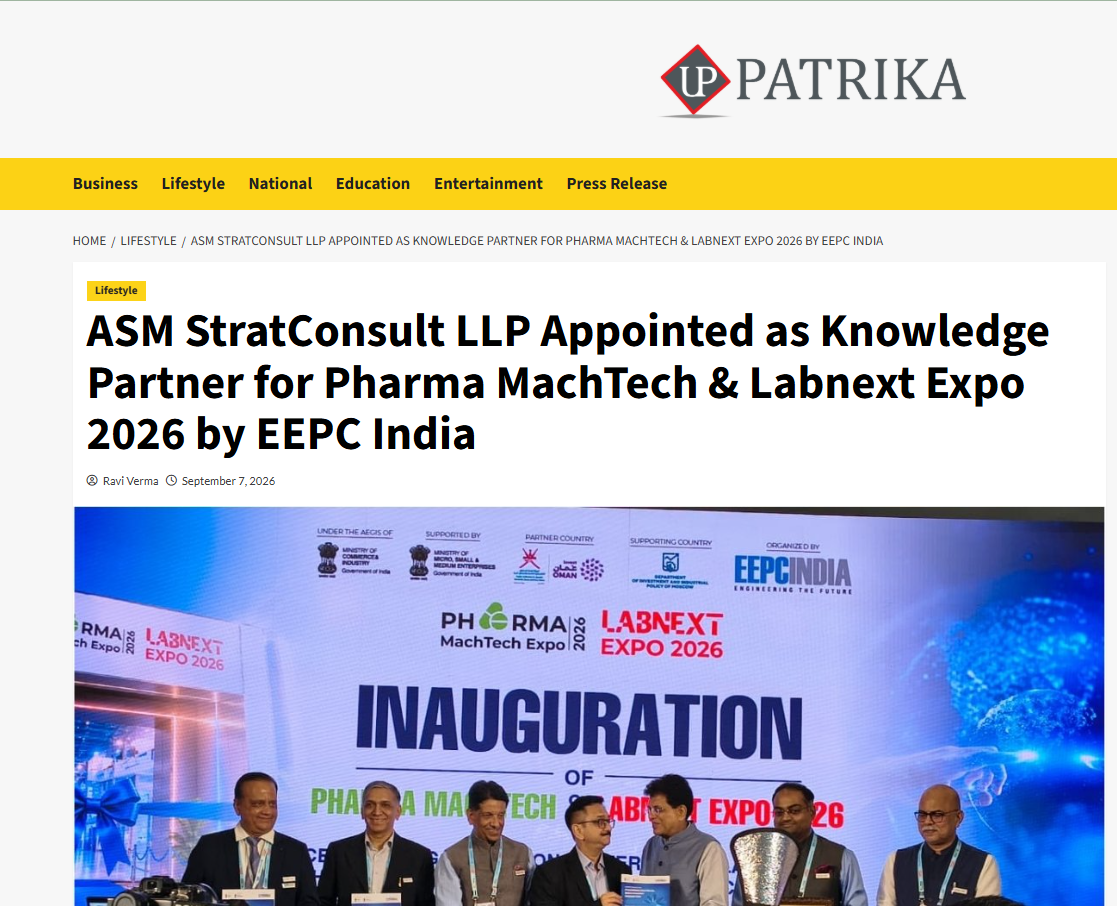 ASM StratConsult LLP featured in UP Patrika